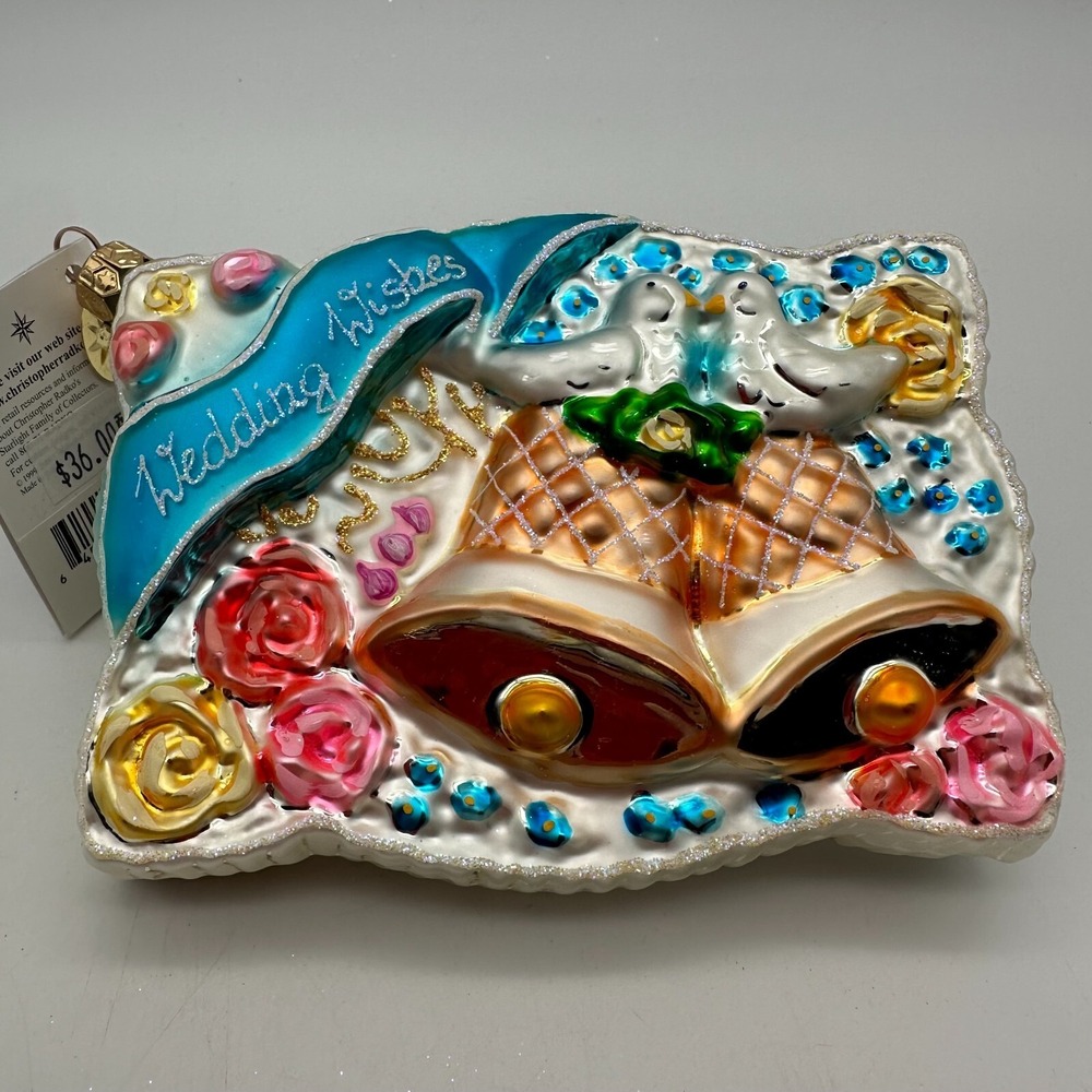 2000 Christopher Radko‎ Wedding Wishes 5" Ornament 00-092-0